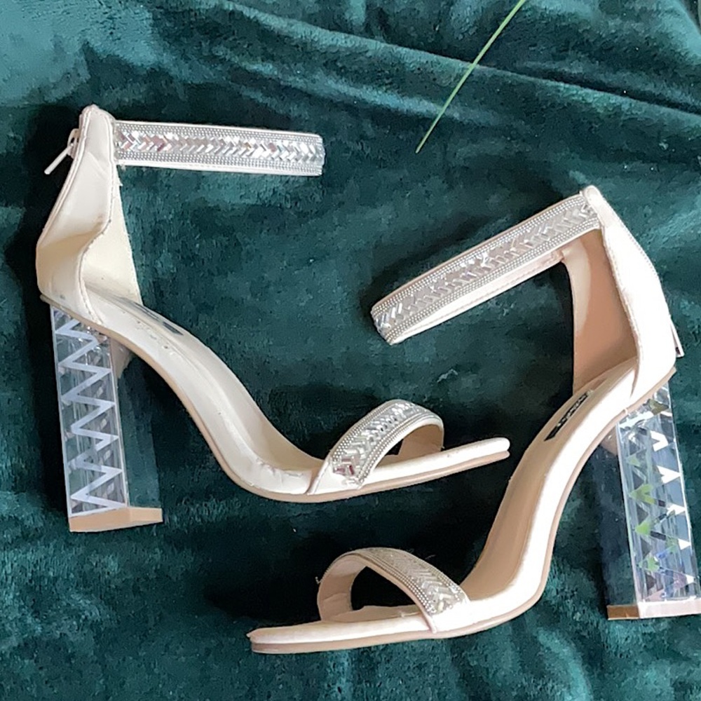 Cream elegant beige heels fashionnova